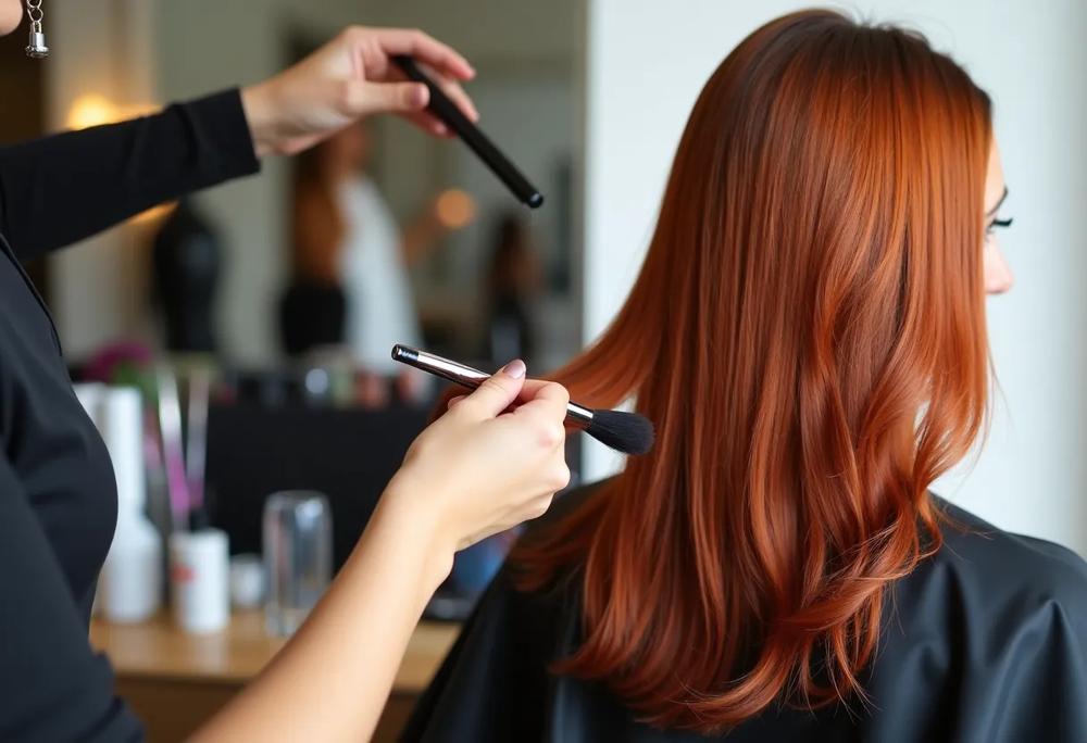 glossy hair